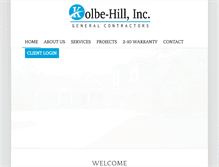 Tablet Screenshot of kolbehillinc.com